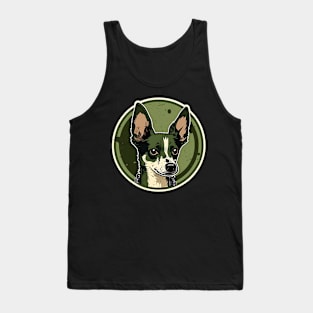 Rat Terrier Camouflage Motif Tank Top